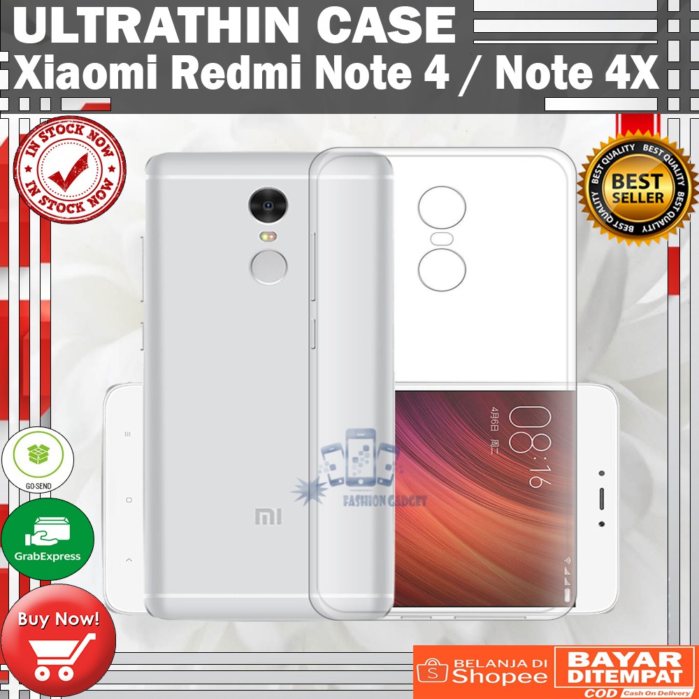 Ultrathin Xiaomi Redmi Note 4 / Note 4X Ultra Thin / Silikon / Case Transparant / Casing Xiaomi