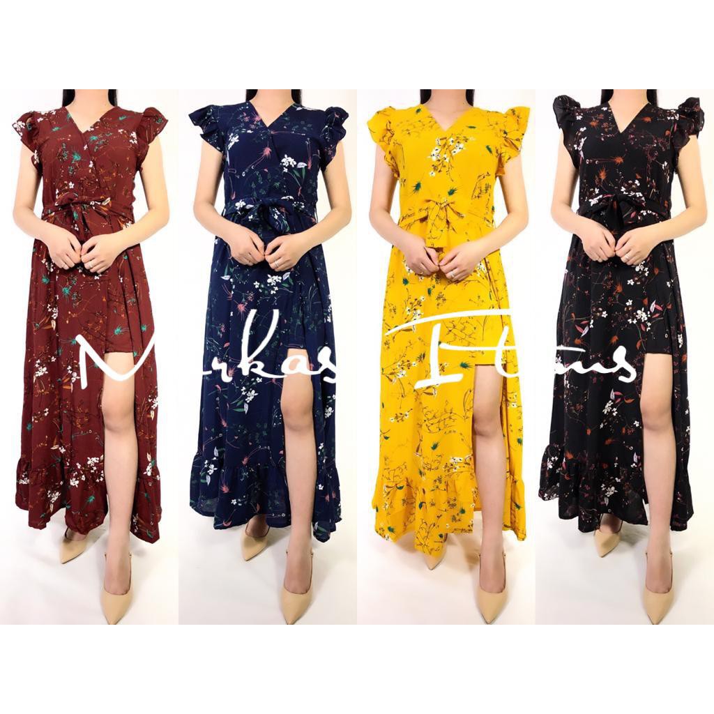 PREMIUM QUALITY - JUMPSUIT DRESS WANITA BUNGA AMANTA 184