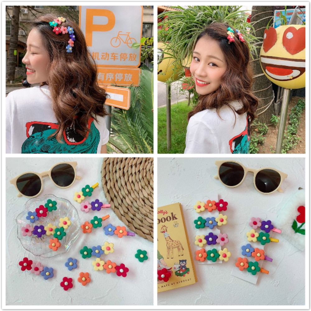 Jepit Rambut Bentuk Bunga Lucu Warna Permen Gaya Korea Jepit Rambut Bentuk Bunga Lucu Warna Permen Gaya Korea