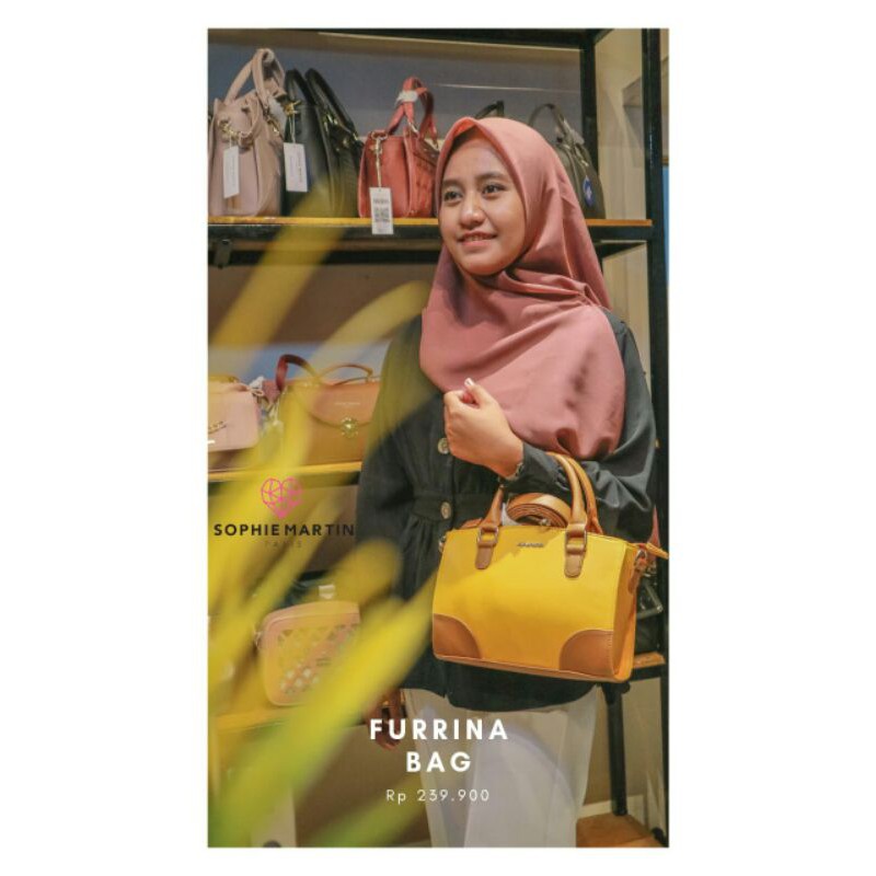 TAS CANGKLONG WANITA IMPORT FURRINA BAG SHOPIE MARTIN(DISKON)