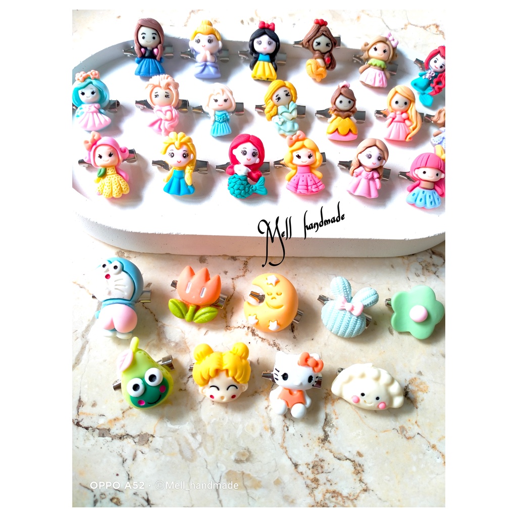 Aneka Bros Mini / Bros Dagu Mini / Bros Hijab Mini / Bros Imut / Bros Mawar Clay Princess / Bros Pri