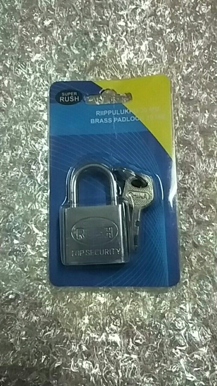 Gembok Nikel Rush 30 Mm Leher Pendek & Panjang