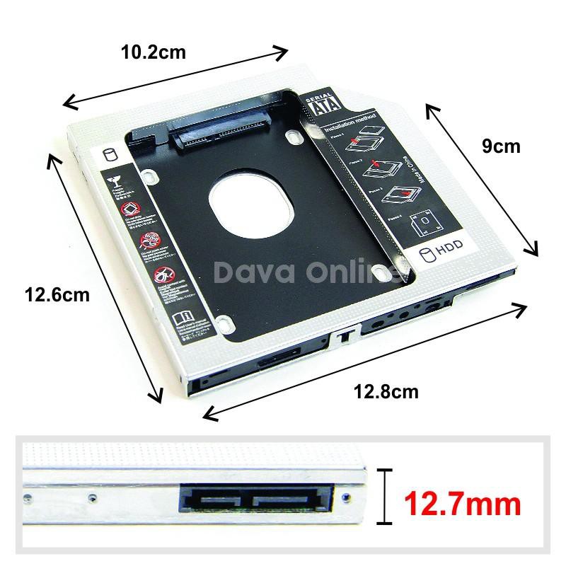 PROMO CADDY HDD MURAH 12.7 MM-WADAH HDD UKURAN 12.7MM-CONVERTER HDD KE SLOT DVD ROM HARGA MURAH - TEKNO KITA