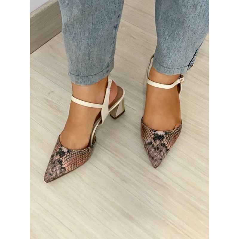 [7.7 Boombastis Sale⚡] - SEPATU SHOES WANITA PDR PS062 POINTED TOE SLINGBACK SHOES  PREMIUM IMPORT