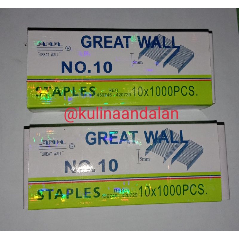 

isi staples great wall no.10