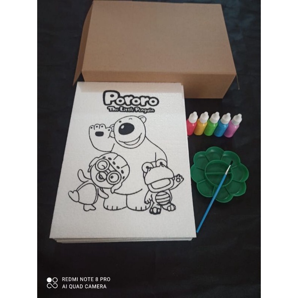 

paket mewarnai/edukasi gambar karater/isi 6 karakter murah