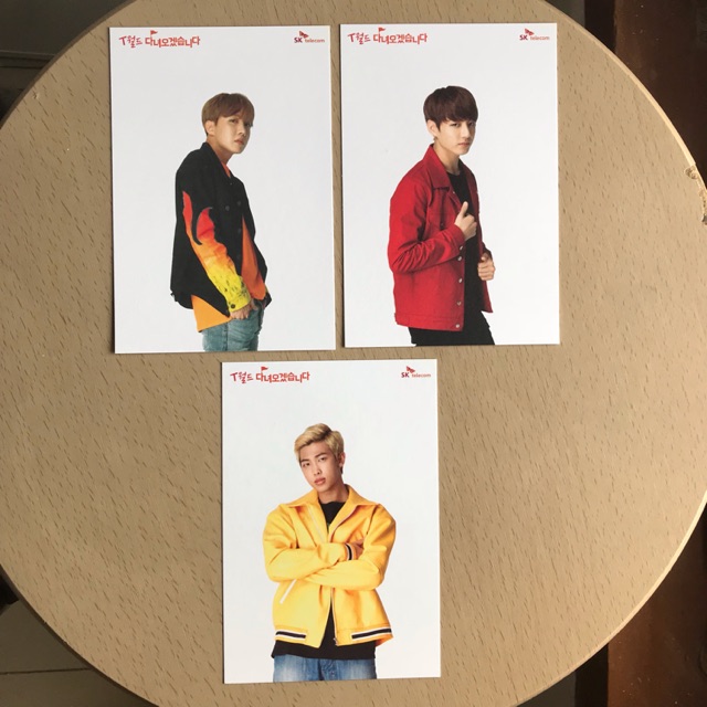 BTS SKT Postcard Photocard Official RARE Jungkook RM Jhope