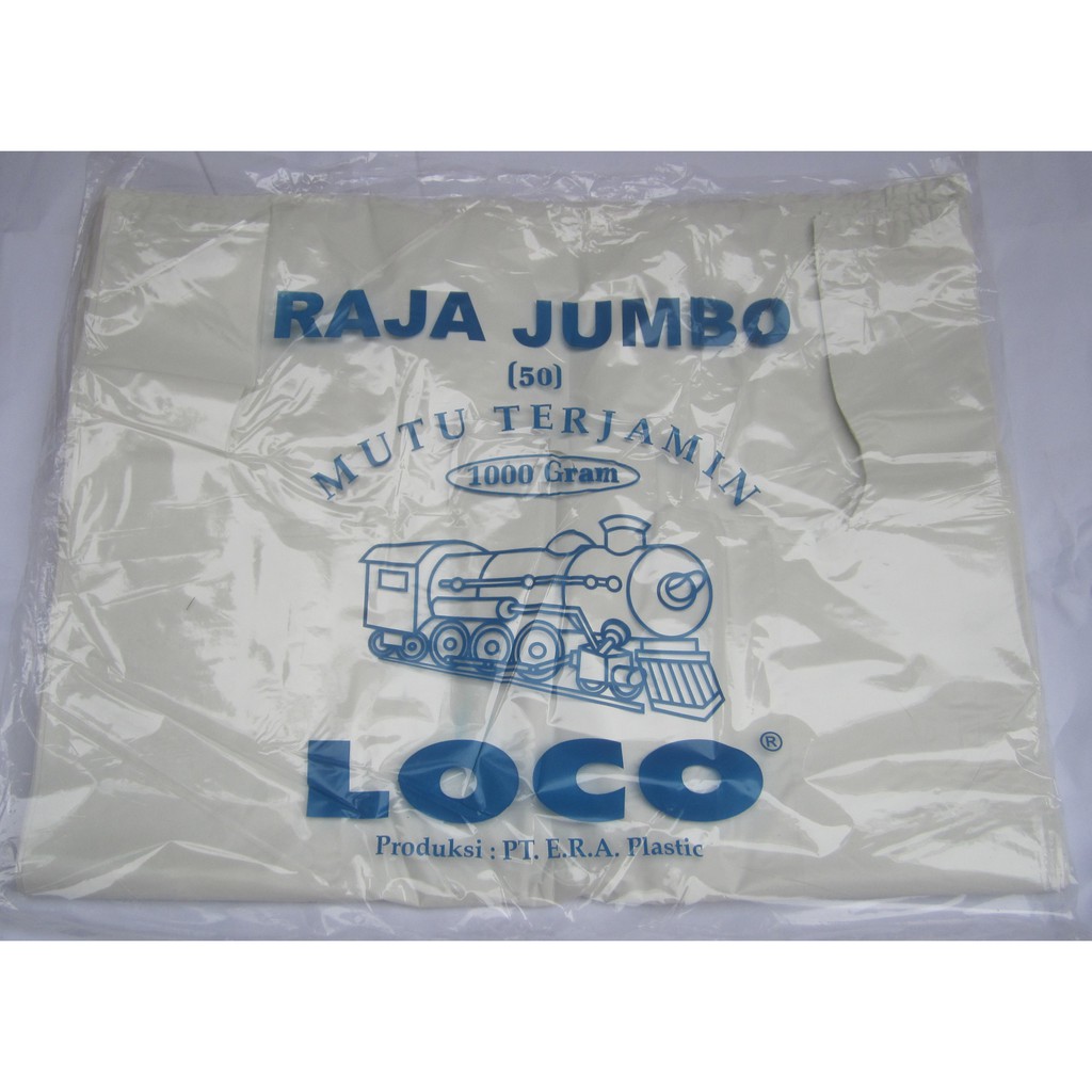 kantong Kresek LOCO JUMBO 50 TEBAL PUTIH 1 pack kantong Kresek LOCO JUMBO 50 TEBAL PUTIH 1 pack