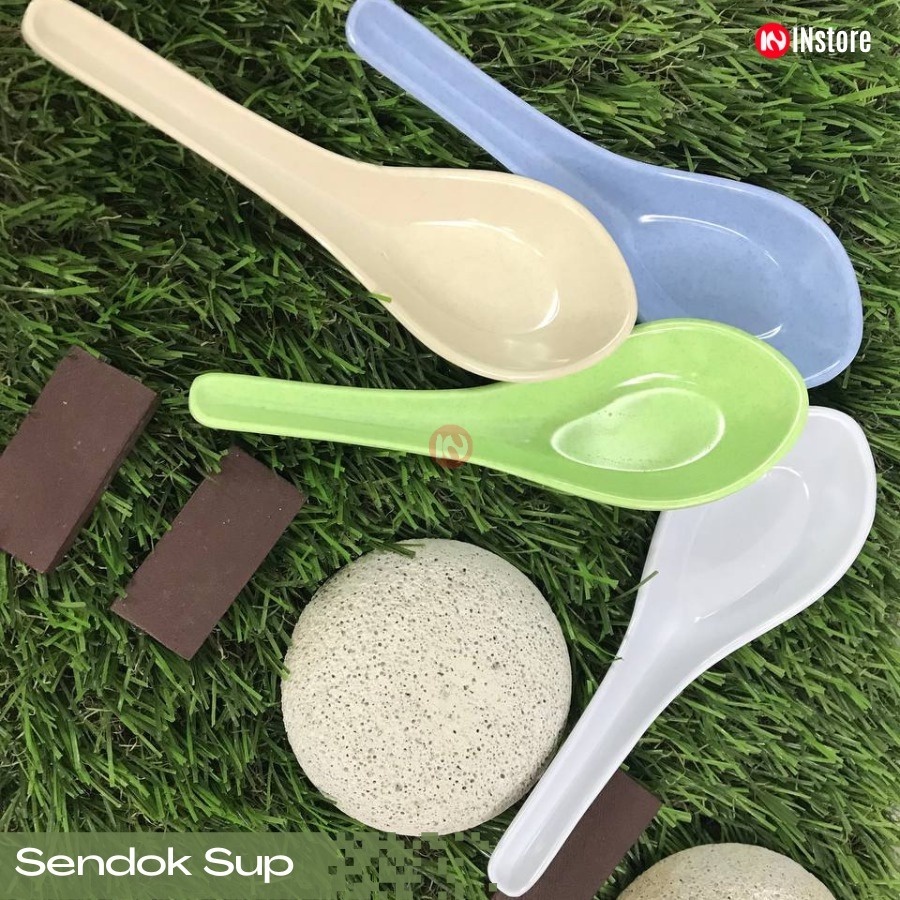 Sendok Bubur / Sendok Bebek Melamine Ukuran 13cm - Sendok Sup 5.4inch