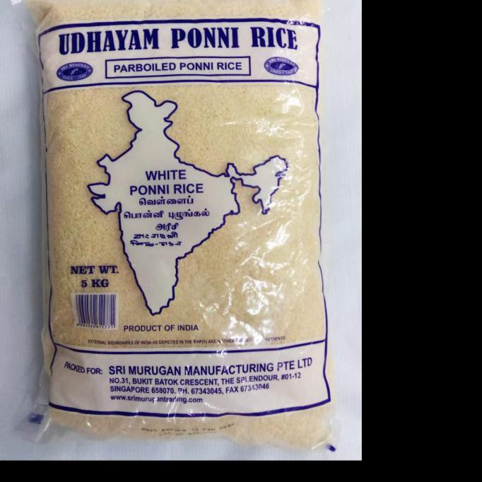 

Ready Stok UDHAYAM WHITE PONNI RICE 05KG Terlaris