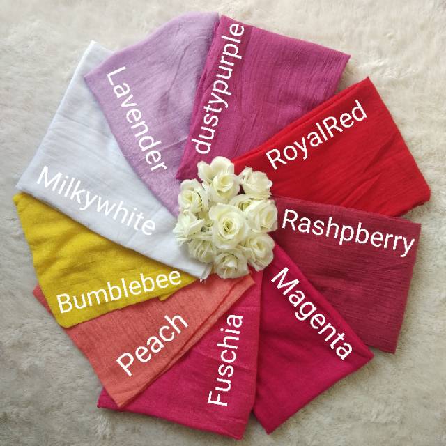 ECER Pashmina kusut Crumphy Shawl
