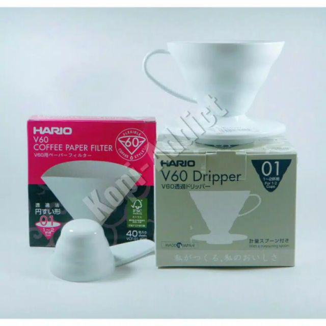 Hario V60_01 + Filter ( 40 Pcs )