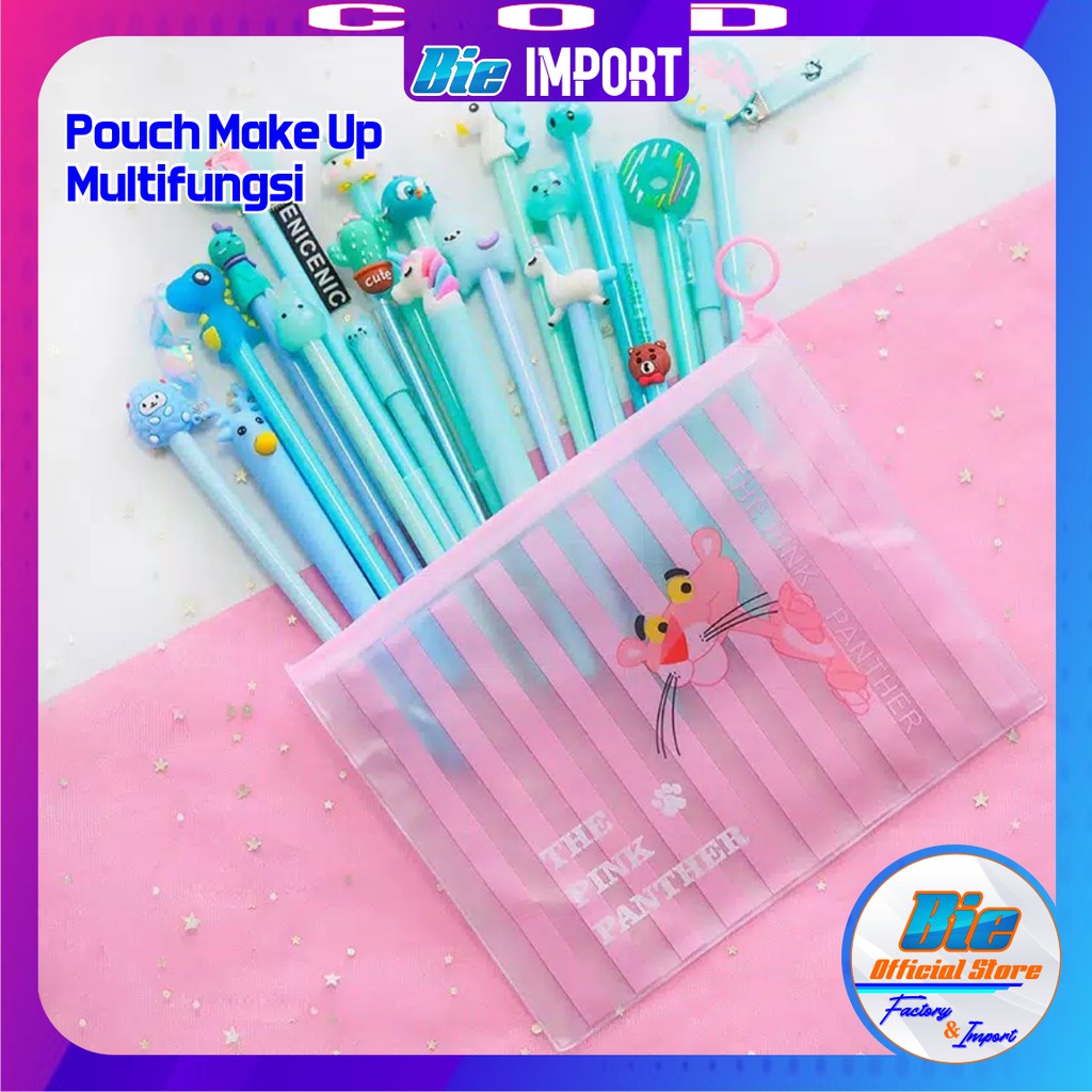 Pouch Make Up / Pouch Travel / Tas Kosmetik / Tempat pensil