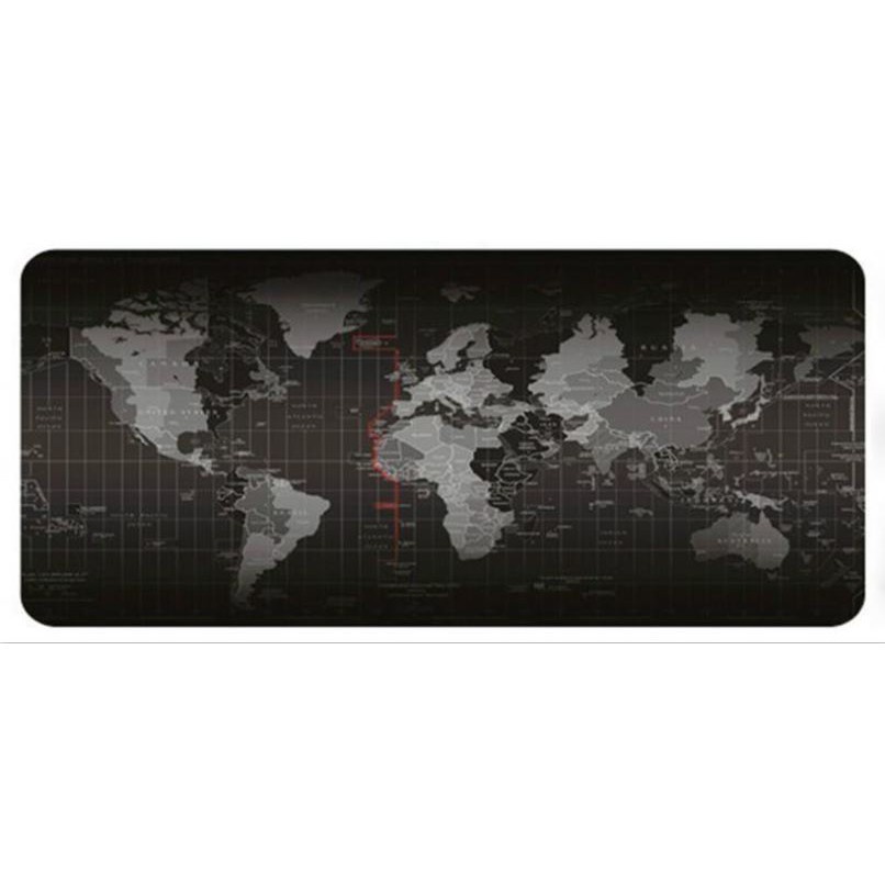 Gaming Mousepad Mouse Pad XL Gaming Mouse Pad Jumbo 30x80cm Polos dan Tebal Model Peta Dunia