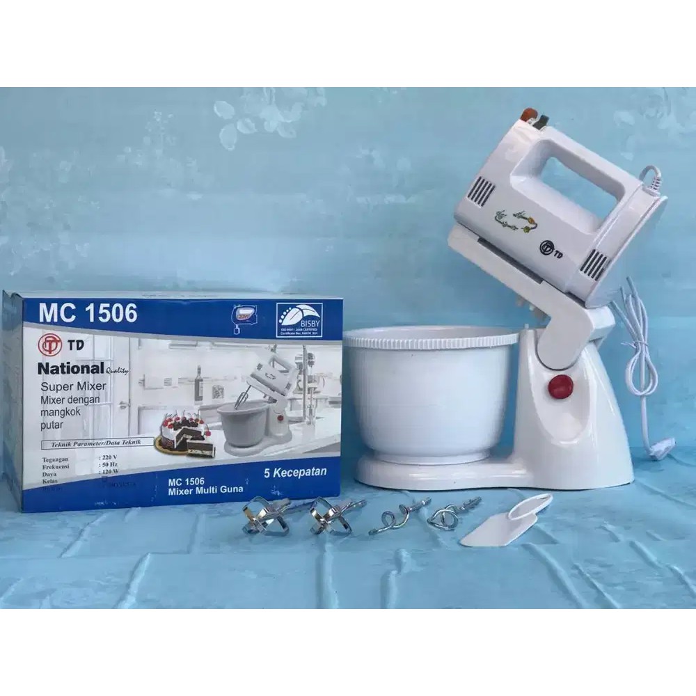 Mixer TD National MC 1506 / Super Mixer dengan mangkok Putar