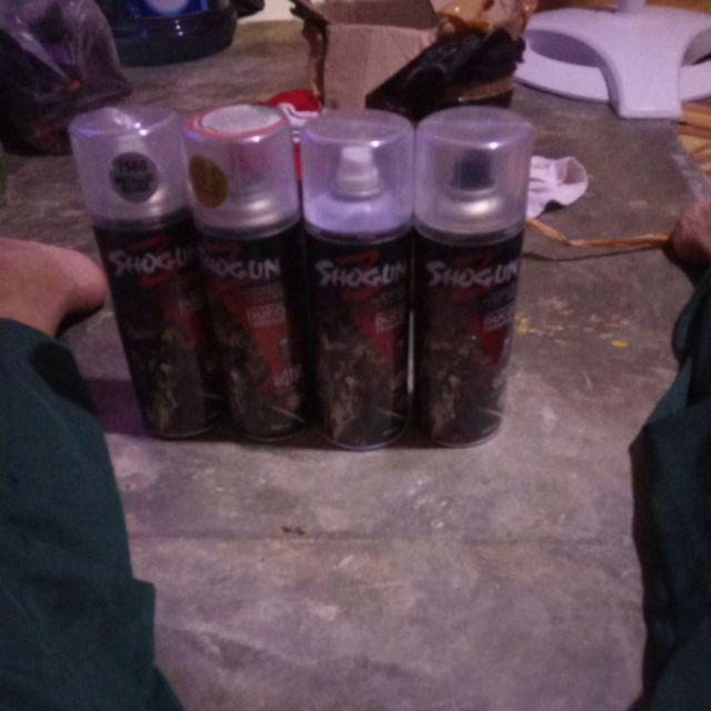 Shogun Z Cat Semprot Tahan Bensin Antik Retak 400cc Clear 7540