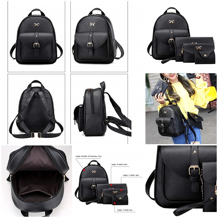 TAS HAPPY JTF1273 (4IN1) RANSEL wanita Tas batam tas import