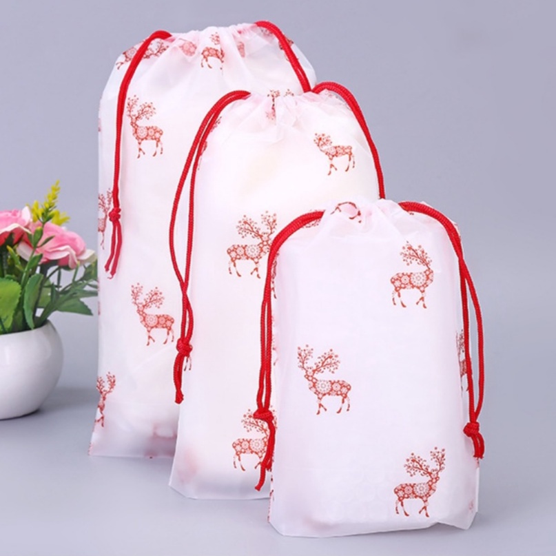 ☀INDOLAND☀ Travel Pouch Organizer Serbaguna Tas Serut Kosmetik Motif Anti Air COD R080