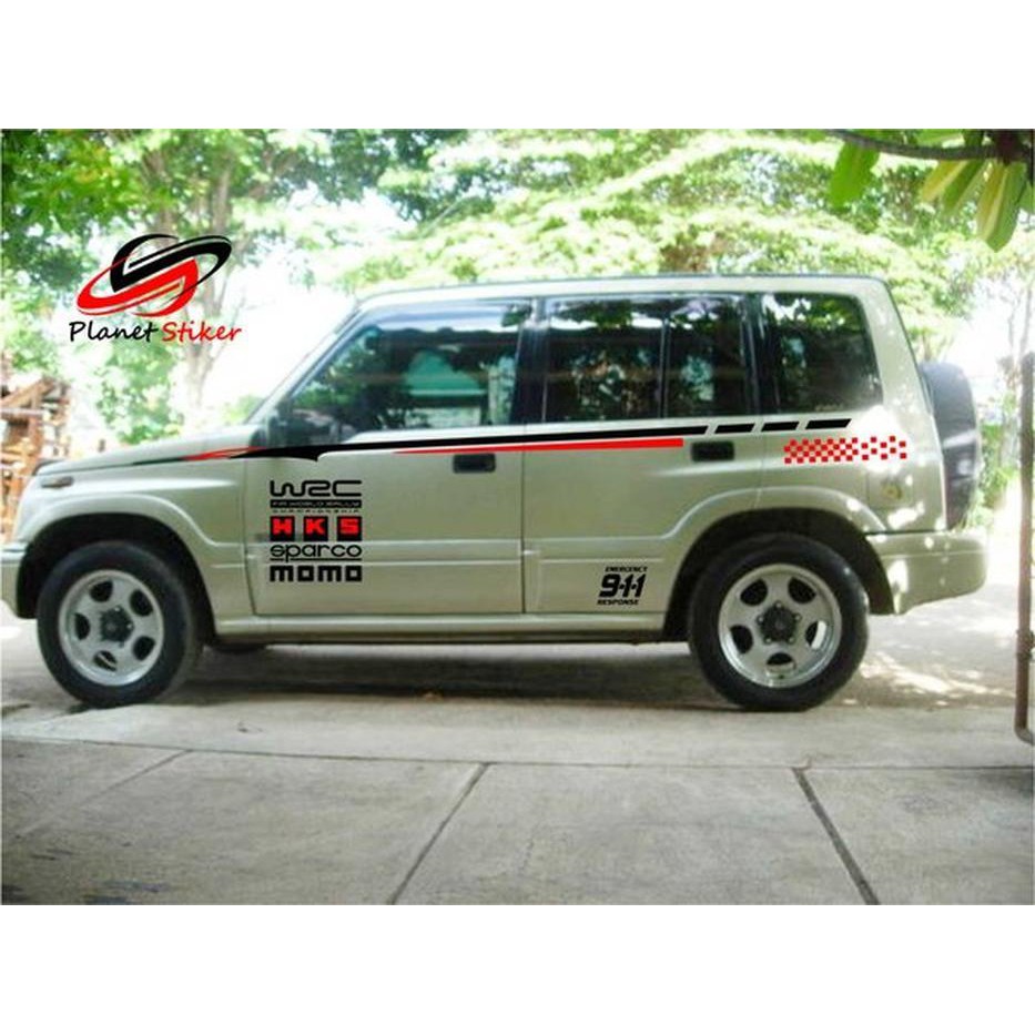 Jual Dijual CUTTING STICKER STIKER LIST MOBIL SUZUKI ESCUDO RACING DEVELOPMENT Limited Indonesia Shopee Indonesia