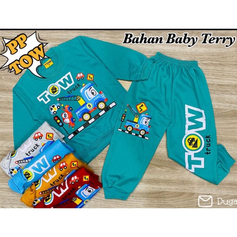 SETELAN PANJANG ANAK BEKO BAHAN BABY TERRY MURAH MERIAH