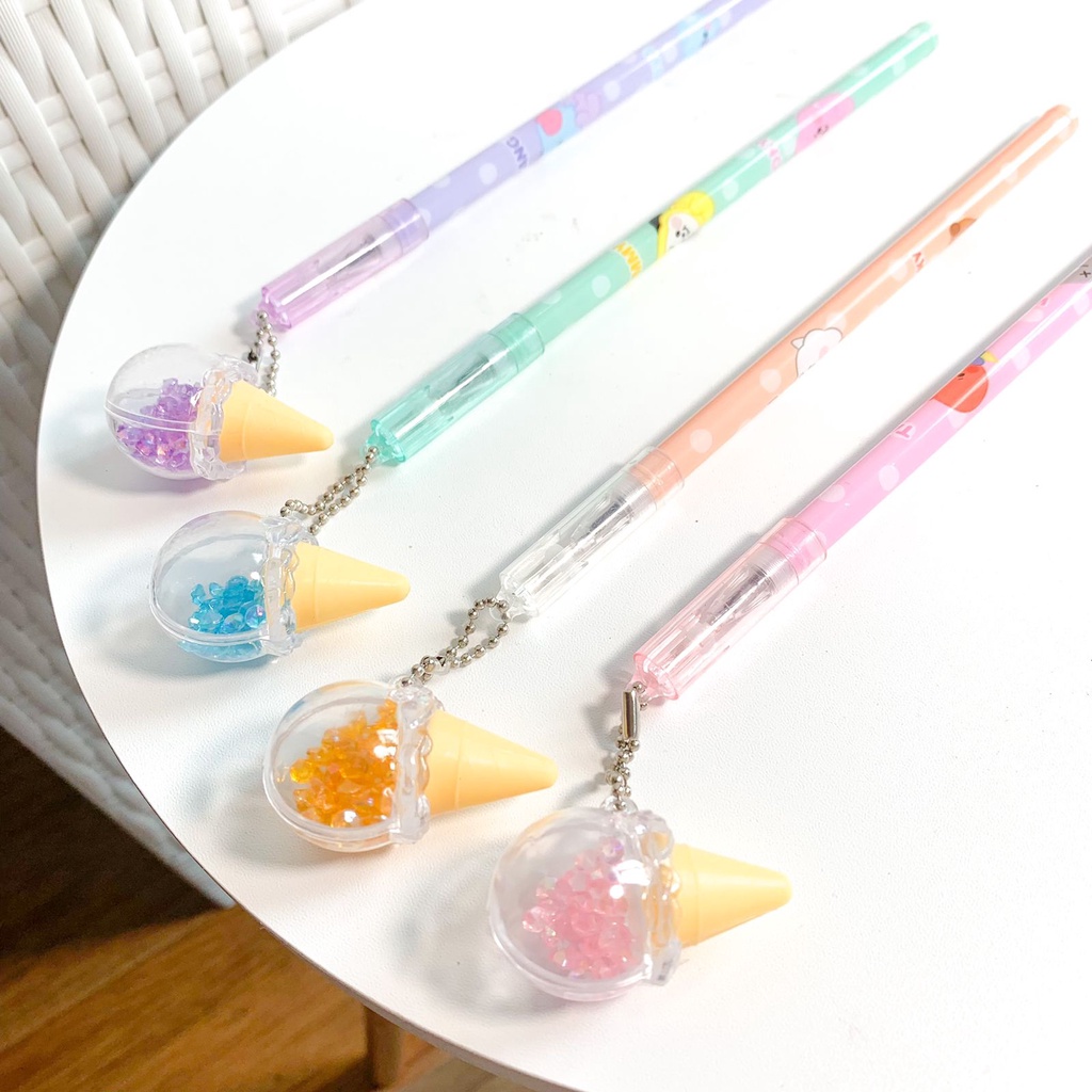 

PULPEN GANTUNGAN ES KRIM KRISTAL BT21 ICE CREAM CRYSTAL MURAH UNIK LUCU READY GROSIR COD BERKUALITAS