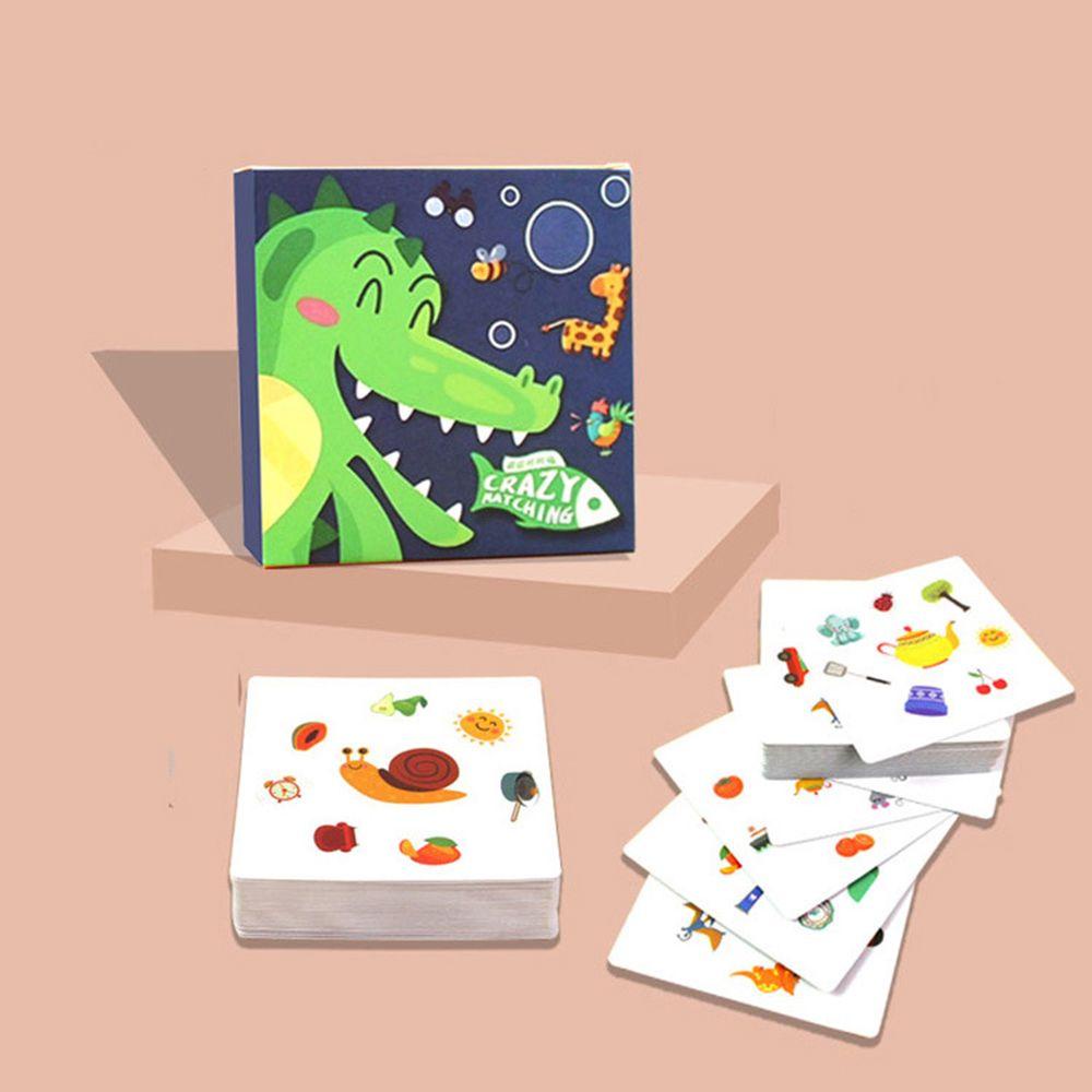 Lanfy Kartun Kartu Korek Api Bayi Buah Hewan Mainan Edukasi Anak