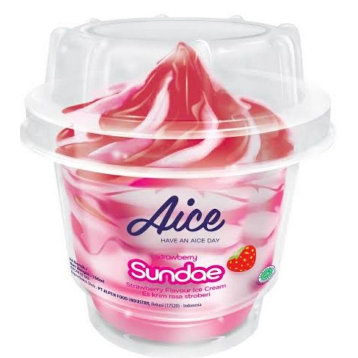 Aice Sundae Coklat, Aice Sundae Strawberry