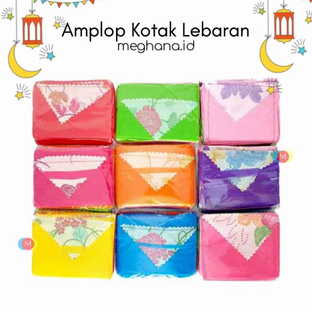 1 pack isi 20 Amplop lebaran angpao ketupat buah kotak angpao amplop lebaran imlek natal  //alexa