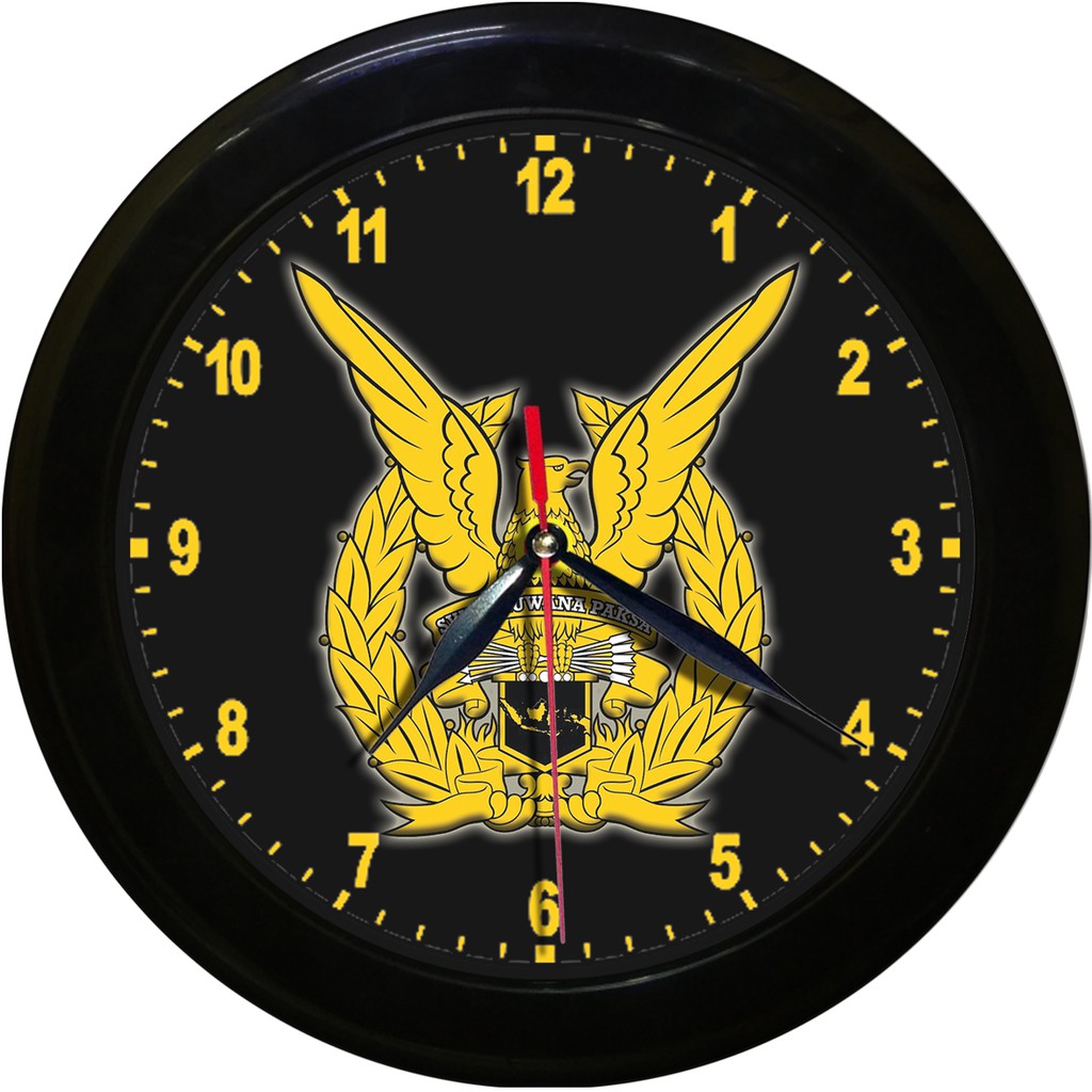 JAM DINDING TNI-AU SWA BUANA PAKSA (DIAMETER 30CM)