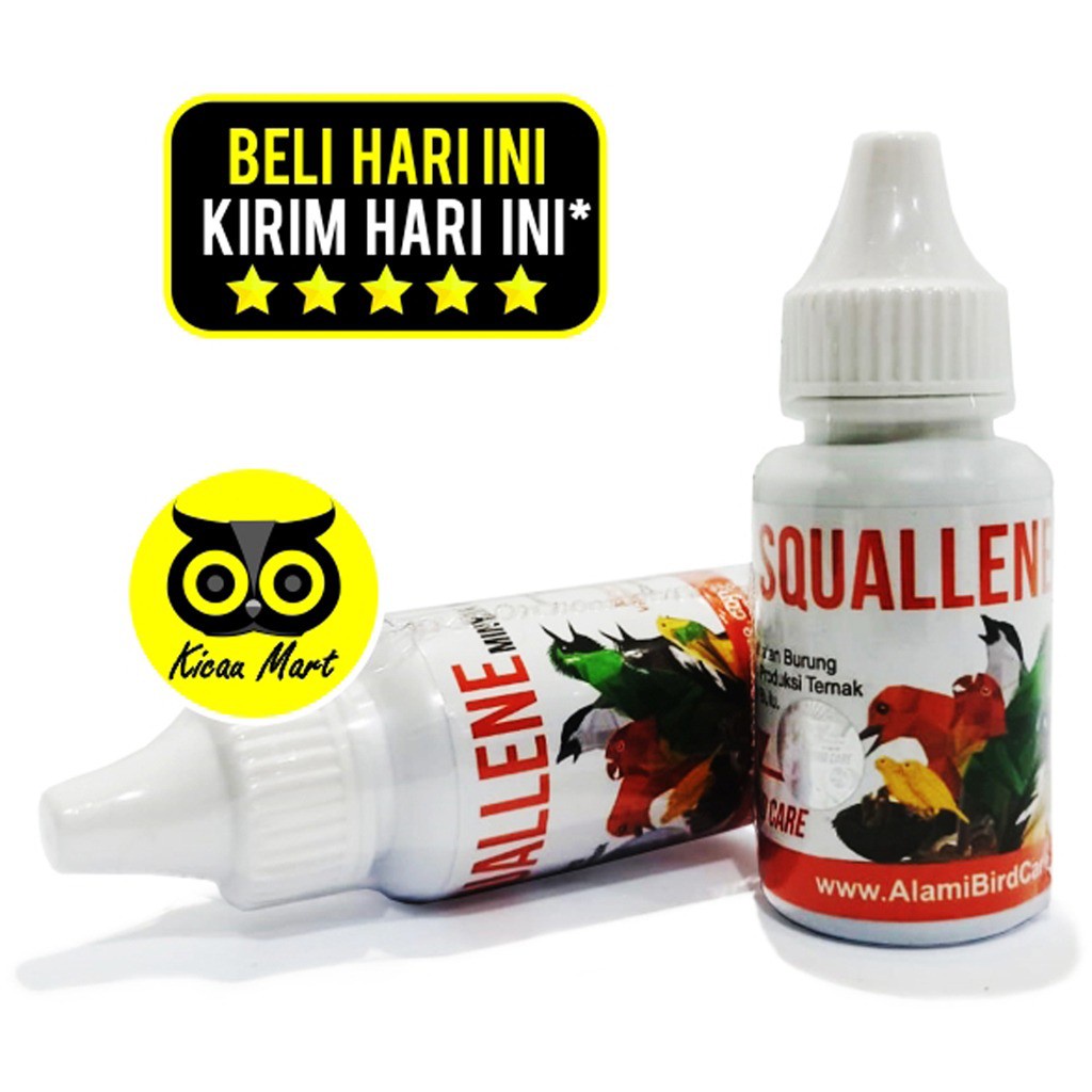 ALAMI SQUALLENE | MINYAK IKAN / FISH OIL VITAMIN KESEHATAN NAFSU MAKAN PRODUKSI BURUNG BIRD VTASQAA