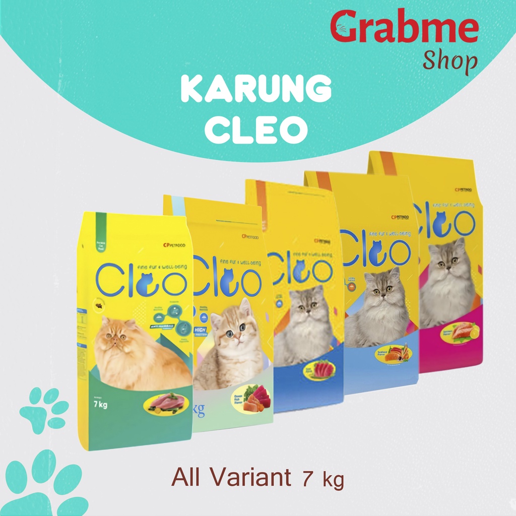 Makanan Kucing kering Premium Cleo All Variant 7 kg (GRAB GOSEND)