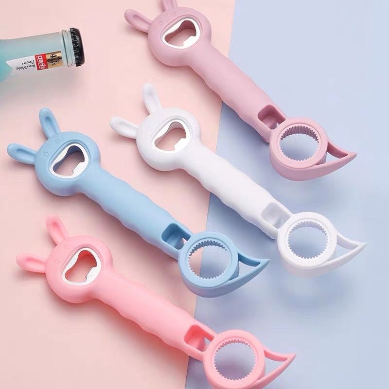 BOTTLE OPENER 4 IN 1 / Pembuka Tutup botol dan Kaleng /ALAT PEMBUKA TUTUP BOTOL KALENG MULTIFUNGSI MOTIF LUCu