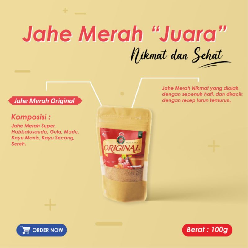 

Jahe Merah Original 100 gram