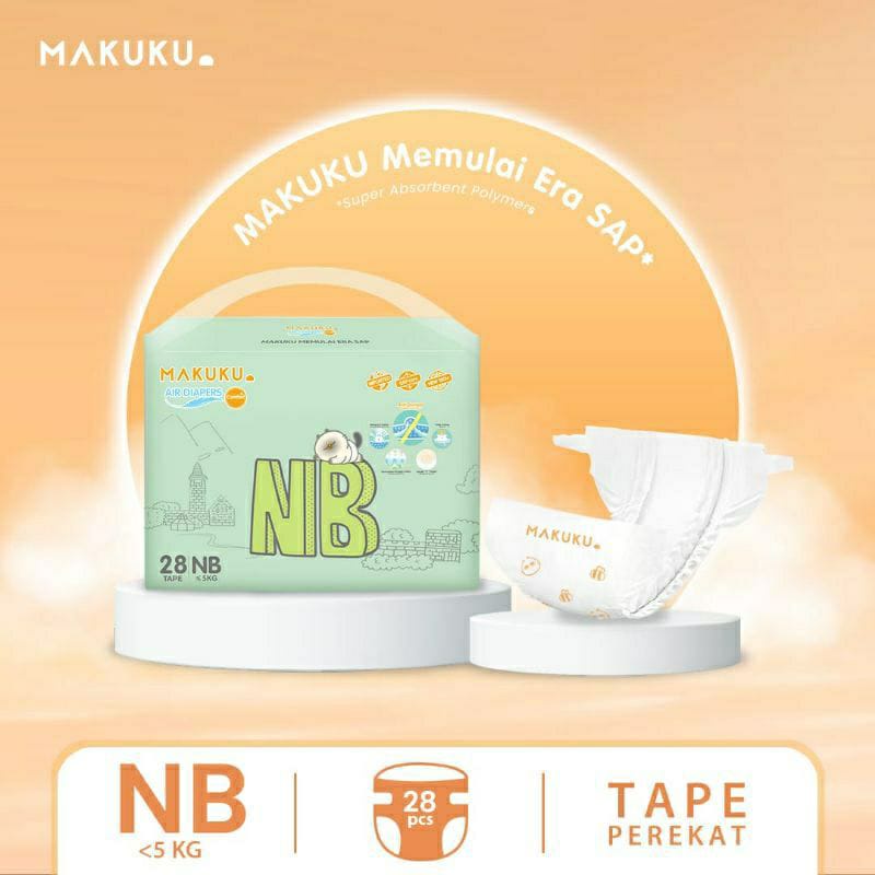 Makuku NB28 Air Diapers Comfort Tape