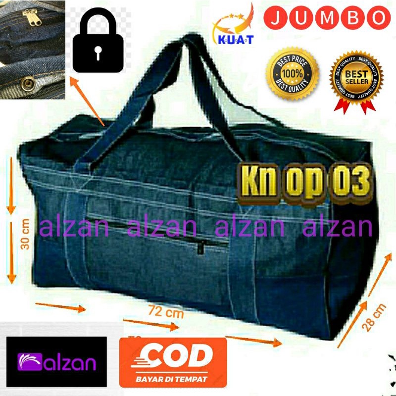Tas levis travel JUMBO serbaguna tas pakaian murah berkualitas