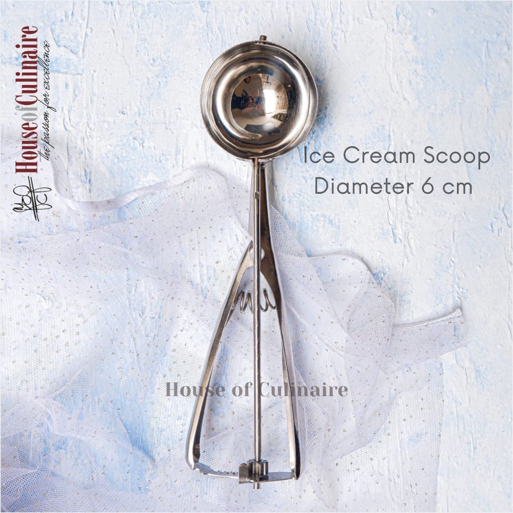 Sendok Es Krim Besar Diameter 6 cm Large Ice Cream Scoop Stainless