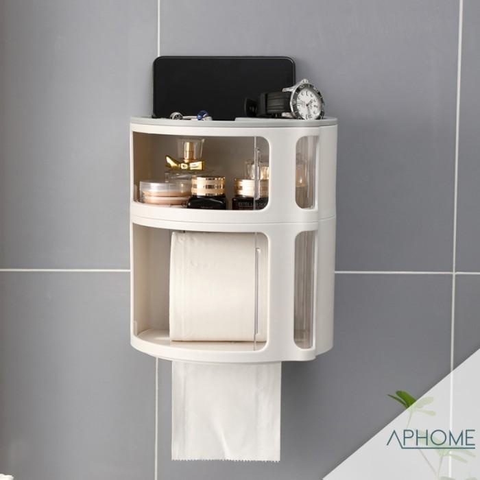 Tempat Tissue Gantung Tanpa Bor Tissue Box Kotak Tissue Wall-Mounted Kualitas Terbaik