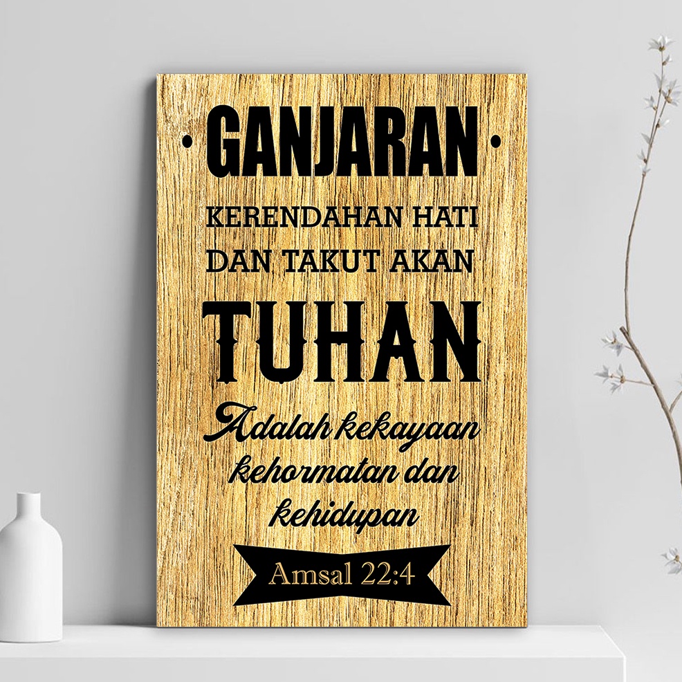 Jual Walldecor Hiasan Dinding Rohani Kristen Katolik Kutipan Ayat Alkitab Amsal 224 Shopee 2380