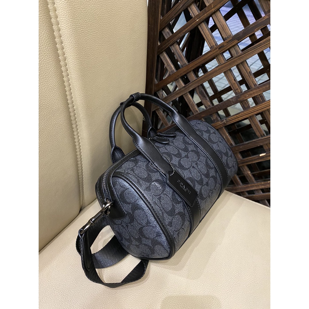 [Instant/Same Day]COACH 186 coach Gotham Duffle 24 in Signaure Canvas Men women Crossbody Sling Bag   ztb