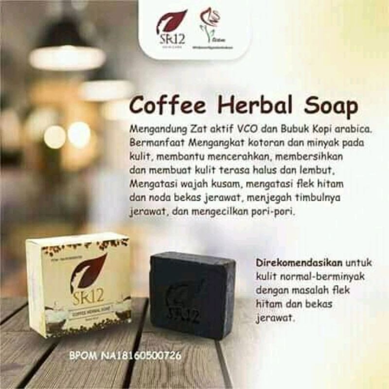 

Sabun Kopi herbal SR12 Memudarkan Felk Hitam & Bekas Jerawat