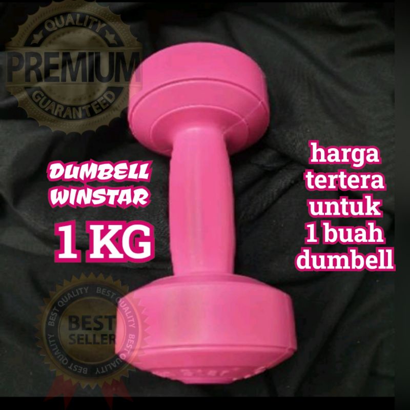 PINK 1 KG WINSTAR DUMBELL BARBEL BARBLE DAMBEL DUMBEL DAMBEL