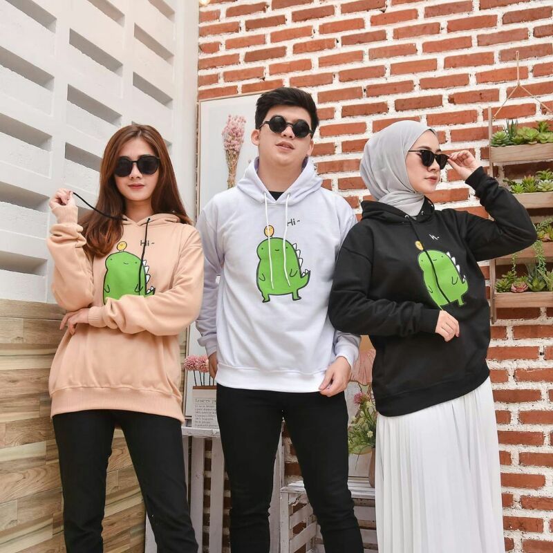 hoodie wanita / hoodie terlaris /atasan wanita / atasan terlaris / hoodie  / hi dino sweater /-8
