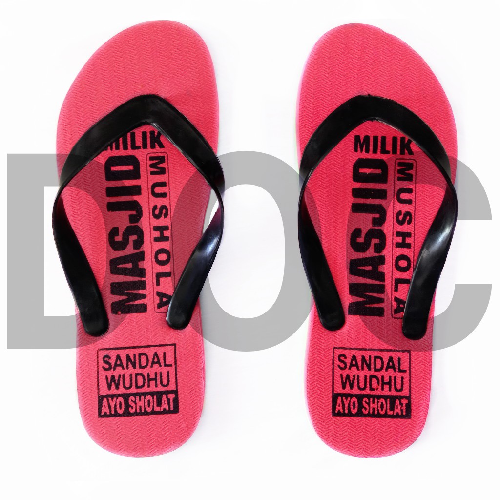 BISA COD 10 Pasang Sandal Wudhu / Sandal Murah Grosir / Sandal Polos Masjid / Sandal Warna-Warni / S