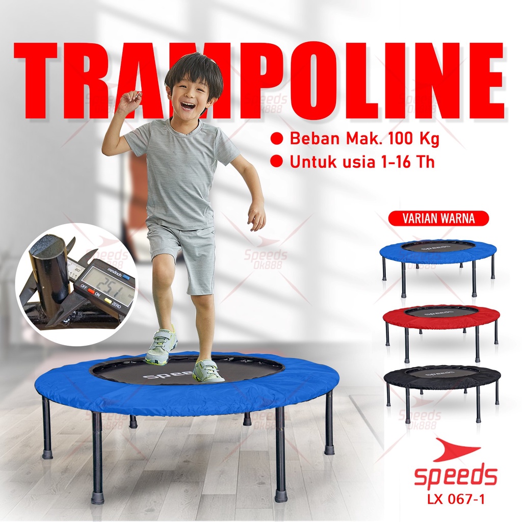 Jual SPEEDS Trampoline Trampolin Alat Lompat Anak Sedang 36" Inch 97Cm ...