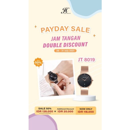 PROMO JAM TANGAN 8019 JIMS HONEY
