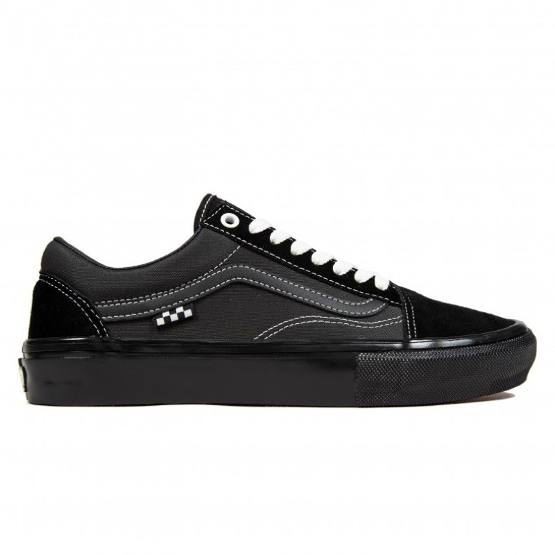 VANS SKATE CLASSIC OLD SKOOL BLACKOUT || RESMI PT NAVYA