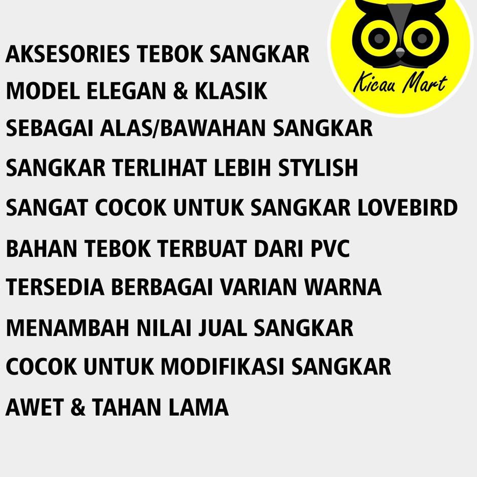 TEBOK PVC PLIK TEBOK SANGKAR  KANDANG BURUNG  LOVE BIRD BESI LB KAPSUL BULAT + PION TBKNE SNZ