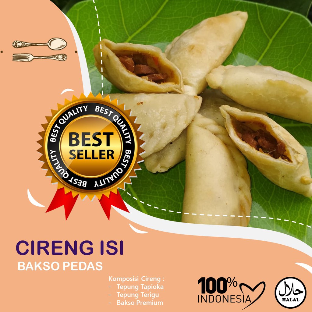 

CIRENG ISI BAKSO PEDAS ORIGINAL CRISPY ENAK NAGIH EMPUK ISI 10