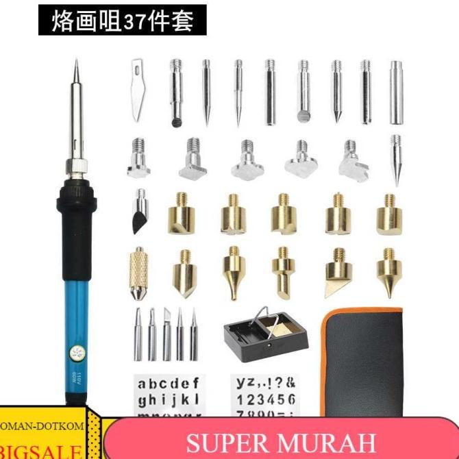 

Solder Alat Lukis Wood Burning Pen Pyrography 37 Set - A59276