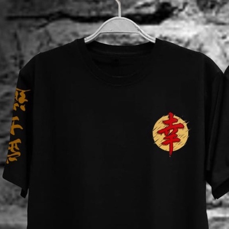 Kaos Tshirt Pria Terbaru Samurai Jepang Never Warna Hitam Distro Lengan Pendek Motif Sablon Bergambar Keren